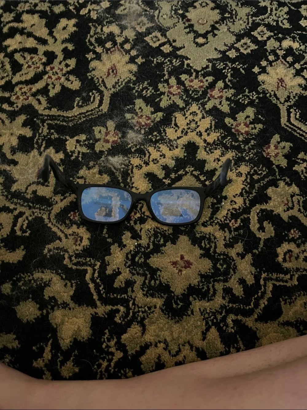 Classic Black square frame blue light glasses
